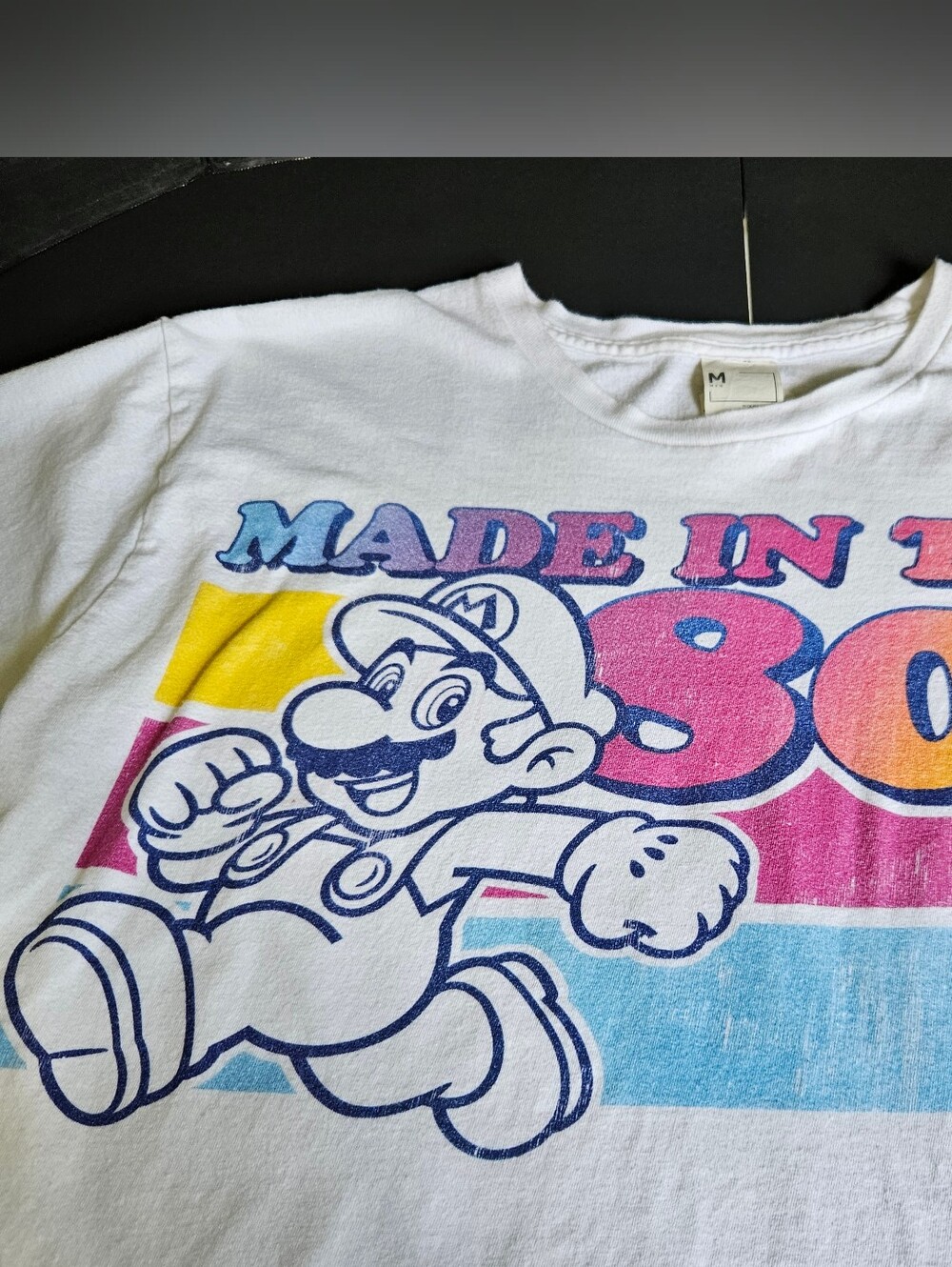 Nintendo Super Mario Made In The 80s Graphic T-Shirt Men's Medium